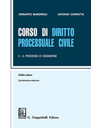 Immagine di CORSO DI DIRITTO PROCESSUALE CIVILE. VOLUME 2 IL PROCESSO DI COGNIZIONE