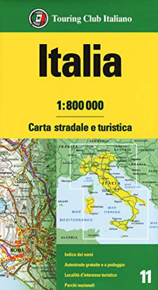 Immagine di ITALIA 1:800.000. CARTA STRADALE E TURISTICA