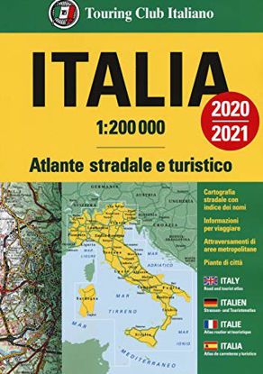 Immagine di ATLANTE STRADALE ITALIA 1:200.000. EDIZ. ITALIANA, INGLESE, FRANCESE, TEDESCA E SPAGNOLA