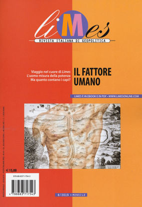 Immagine di LIMES. RIVISTA ITALIANA DI GEOPOLITICA (2019). VOL. 8: IL FATTORE UMANO - VOLUME 8