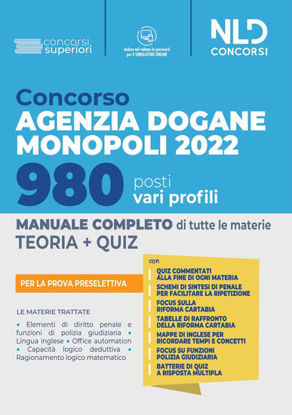Immagine di CONCORSO AGENZIA DOGANE MONOPOLI 2022 980 POSTI VARI PROFILI
