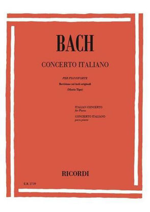 Immagine di CONCERTO ITALIANO BWV 971 PER PIANOFORTE ED. M. TIPO