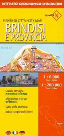 Immagine di BRINDISI 1:6.000. PROVINCIA 1:2.000.000 PIANTA DI CITTÀ