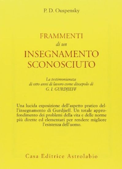 Immagine di FRAMMENTI DI UN INSEGNAMENTO SCONOSCIUTO