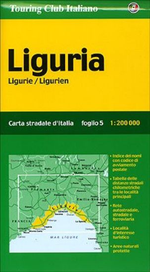 Immagine di LIGURIA 1:200.000 FOGLIO 5