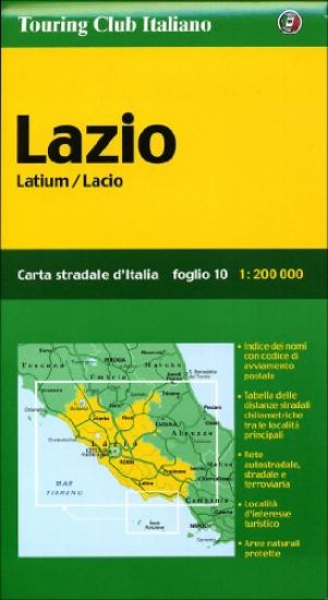 Immagine di LAZIO 1:200.000 FOGLIO 10