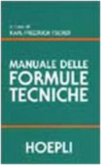 Immagine di MANUALE DELLE FORMULE TECNICHE