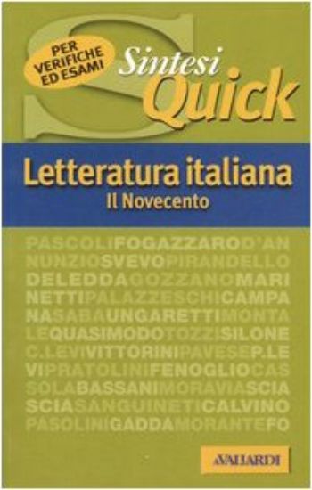 Immagine di LETTERATURA ITALIANA IL NOVECENTO