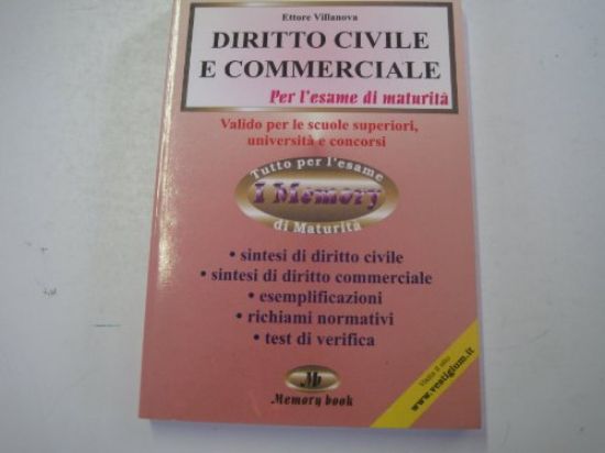 Immagine di DIRITTO CIVILE E COMMERCIALE PER L`ESAME DI M