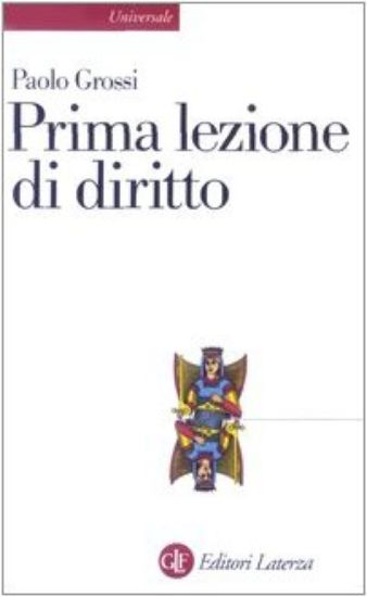 Immagine di PRIMA LEZIONE DI DIRITTO