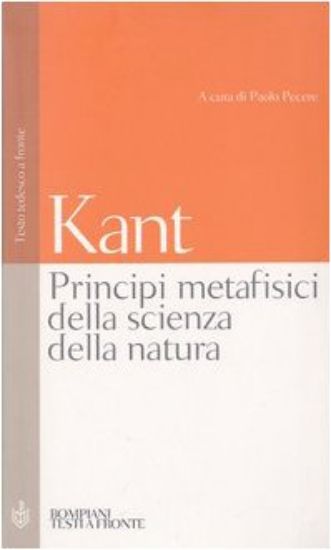 Immagine di PRINCIPI METAFISICI DELLA SCIENZA DELLA NATUR