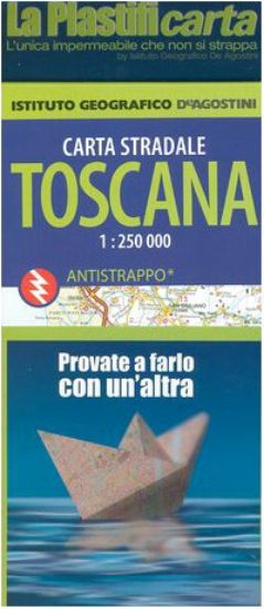 Immagine di TOSCANA CARTA STRADALE 1:250.000 - PLASTIFICATA