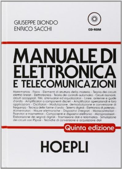 Immagine di MANUALE DI ELETTRONICA E TELECOMUNICAZ. - VOLUME 5ED