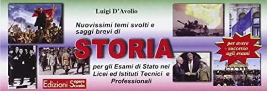 Immagine di STORIA  NUOVI TEMI SVOLTI E SAGGI BREVI PER GLI ESAMI DI STATO