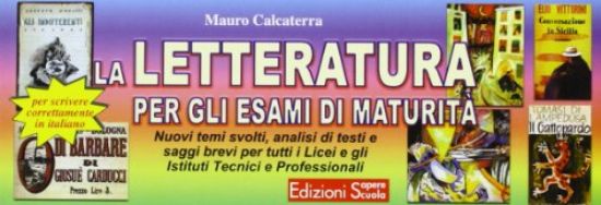 Immagine di LETTERATURA PER GLI ESAMI DI MATURITA`