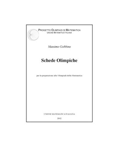 Immagine di SCHEDE OLIMPICHE PROGETTO OLIMPIADI DI MATEMATICA