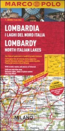 Immagine di LOMBARDIA LAGHI DEL NORD ITALIA 1:200.000