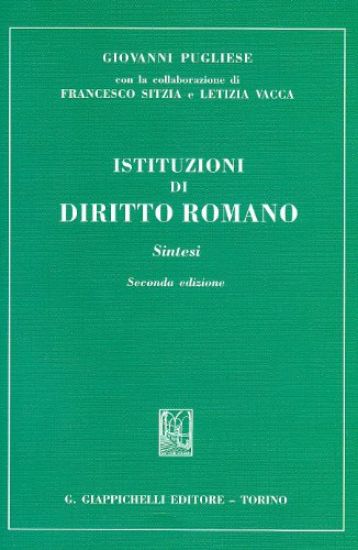 Immagine di ISTITUZIONI DI DIRITTO ROMANO. SINTESI