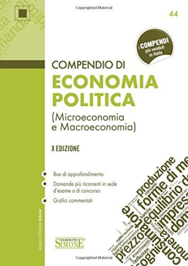 Immagine di COMPENDIO DI ECONOMIA POLITICA (MICROECONOMIA E MACROECONOMIA)