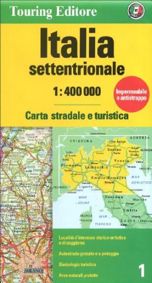 Immagine di CARTA STRADALE E TURISTICA ITALIA SETTENTRIONALE 1:400.000