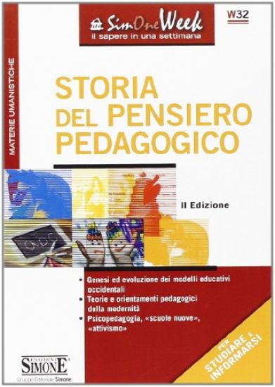 Immagine di STORIA DEL PENSIERO PEDAGOGICO