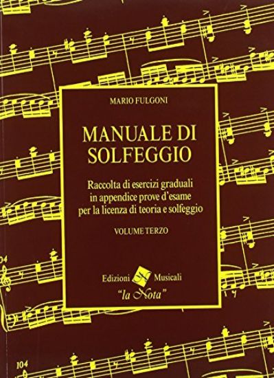 Immagine di MANUALE DI SOLFEGGIO. - VOLUME 3