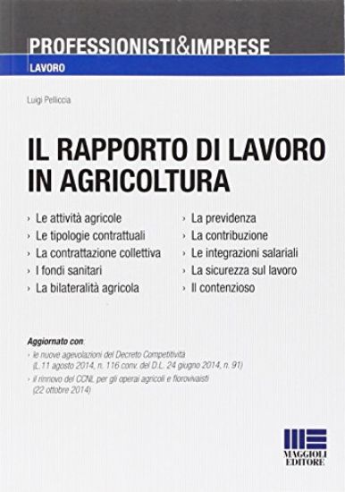 Immagine di RAPPORTO DI LAVORO IN AGRICOLTURA (IL)