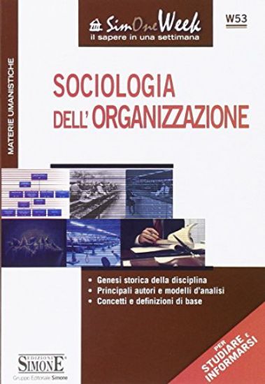 Immagine di SOCIOLOGIA DELL`ORGANIZZAZIONE