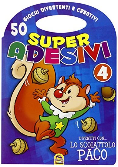 Immagine di 50 SUPER ADESIVI 4 - DIVERTITI CON LO SCOIATTOLO PACO