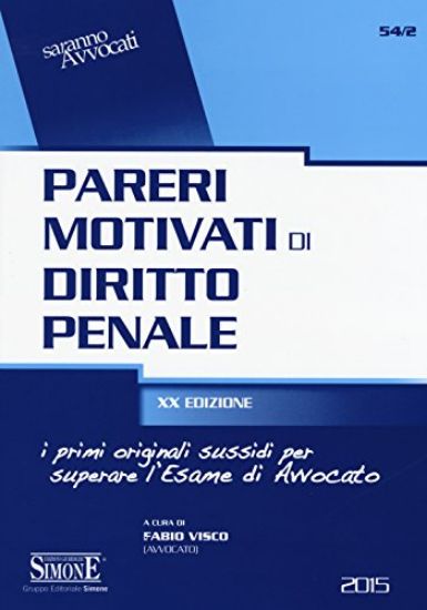 Immagine di PARERI MOTIVATI DI DIRITTO PENALE