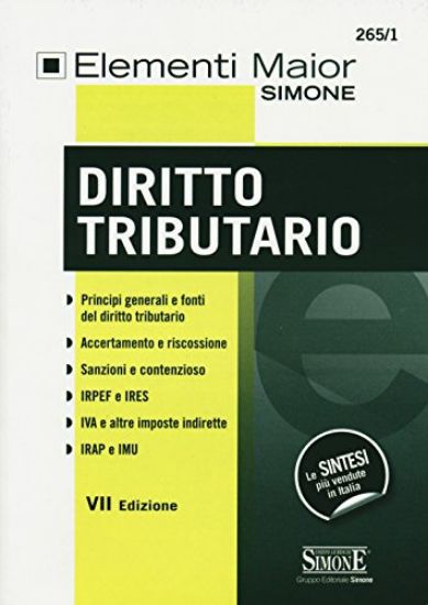 Immagine di DIRITTO TRIBUTARIO - ELEMENTI MAIOR