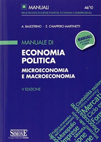 Immagine di MANUALE DI ECONOMIA POLITICA