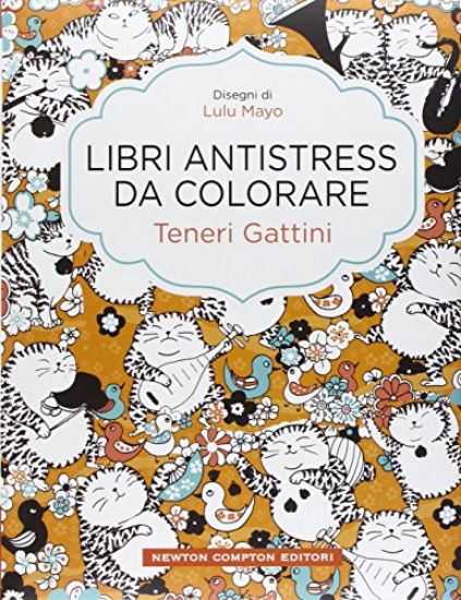 Immagine di LIBRI ANTISTRESS DA COLORARE TENERI GATTINI