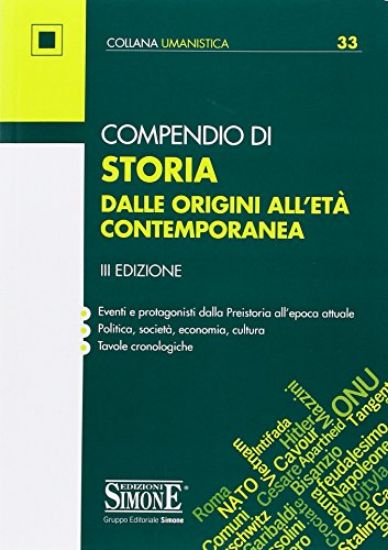 Immagine di COMPENDIO DI STORIA. DALLE ORIGINI ALL`ETA` CONTEMPORANEA