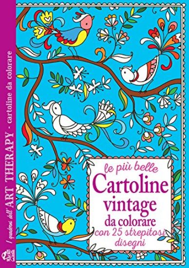 Immagine di PIU` BELLE CARTOLINE VINTAGE DA COLORARE