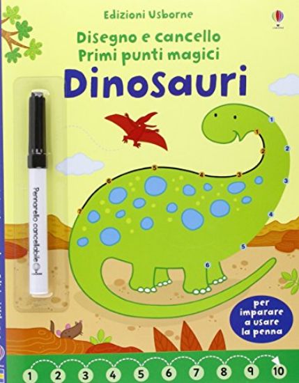 Immagine di DINOSAURI. DISEGNO E CANCELLO. PRIMI PUNTI MAGICI. CON GADGET