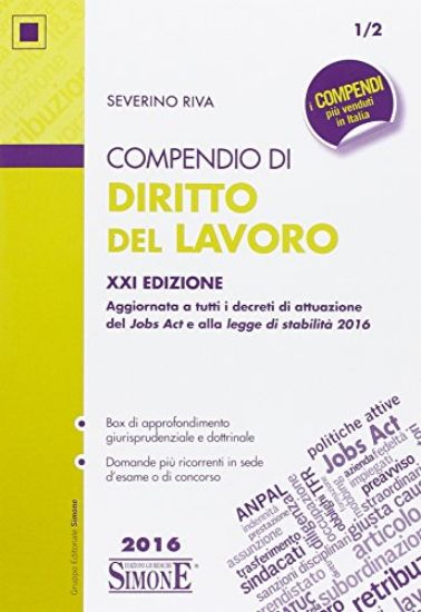 Immagine di COMPENDIO DI DIRITTO DEL LAVORO