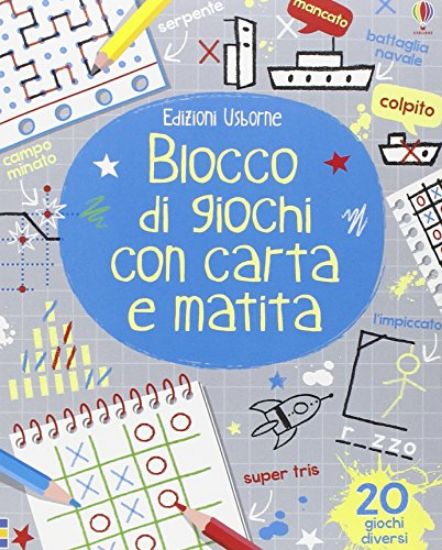 Immagine di BLOCCO DI GIOCHI CON CARTA E MATITA