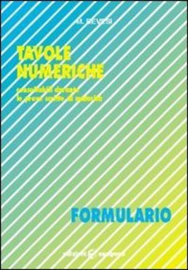 Immagine di TAVOLE NUMERICHE. FORMULARIO