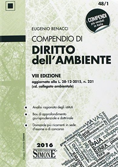 Immagine di COMPENDIO DI DIRITTO DELL`AMBIENTE