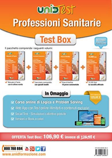 Immagine di KIT UNIDTEST PROFESSIONI SANITARIE - 4 VOLL. PEORIA + ESERCIZI COMMENTATI + PROVE + 10000 QUIZ