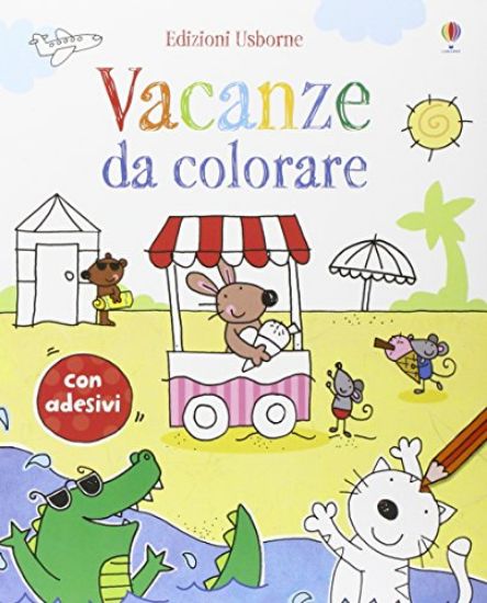 Immagine di VACANZE DA COLORARE. CON ADESIVI