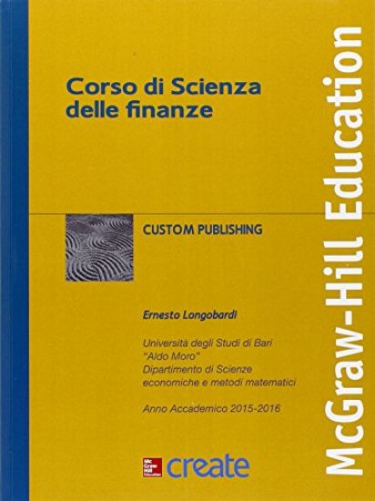 Immagine di CORSO DI SCIENZA DELLE FINANZE