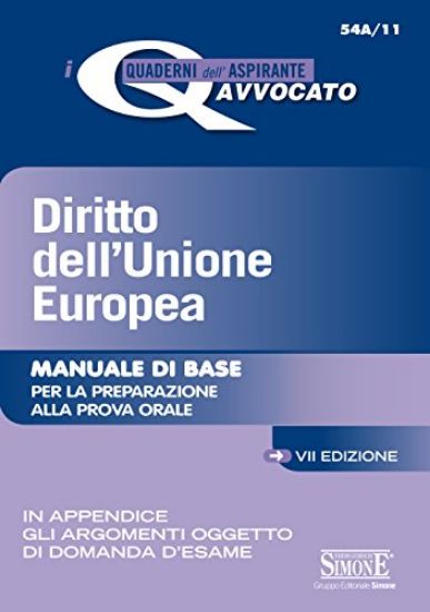 Immagine di DIRITTO DELL`UNIONE EUROPEA - MANUALE DI BASE