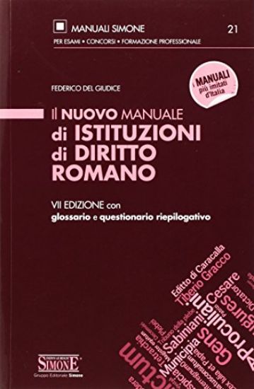 Immagine di NUOVO MANUALE DI ISTITUZIONI DI DIRITTO ROMANO (IL)