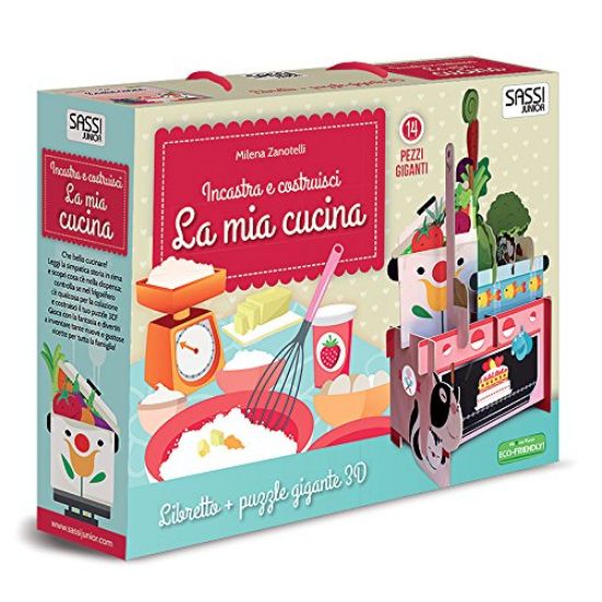 Immagine di MIA CUCINA. INCASTRA E COSTRUISCI. LIBRO PUZZLE (LA)