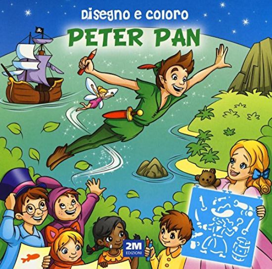 Immagine di DISEGNO E COLORO PETER PAN. EDIZ. A SPIRALE