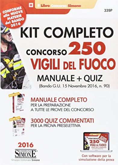 Immagine di KIT COMPLETO CONCORSO 250 VIGILI DEL FUOCO - MANUALE + QUIZ