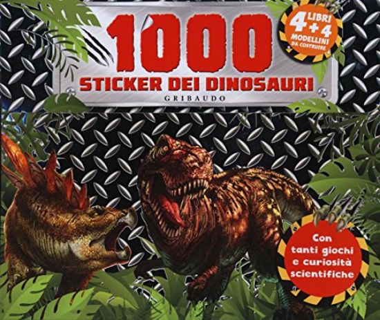 Immagine di 1000 STICKERS DEI DINOSAURI. CON ADESIVI. EDIZ. A COLORI. CON ADESIVI