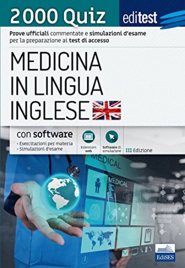 Immagine di EDITEST. MEDICINA IN LINGUA INGLESE. 2000 QUIZ.